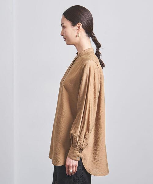【新品タグつき】UNITED ARROWS オーガンジー バンドカラーシャツ UNITED ARROWS（ユナイテッドアローズ）の「オーガンジー バンド