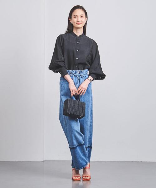 【新品タグつき】UNITED ARROWS オーガンジー バンドカラーシャツ UNITED ARROWS（ユナイテッドアローズ）の「オーガンジー バンド