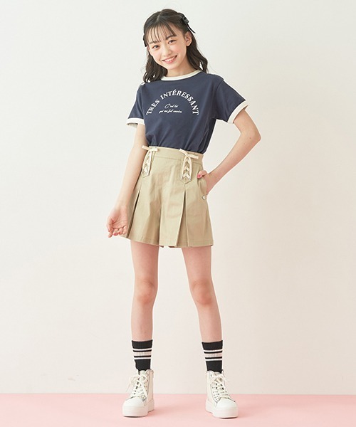 新品　メゾピアノジュニア 150 長袖 トレーナー ショートパンツ セット 新品 メゾピアノジュニア 150 長袖 トレーナー ショートパンツ