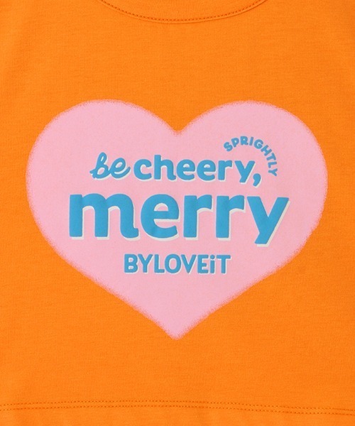 by LOVEiT(バイラビット)の「ハートチビT(Tシャツ/カットソー・キッズ・オフホワイト/ライム/ラベンダー/オレンジ・150cm/120cm/140cm/160cm/130cm)」の11枚目の写真