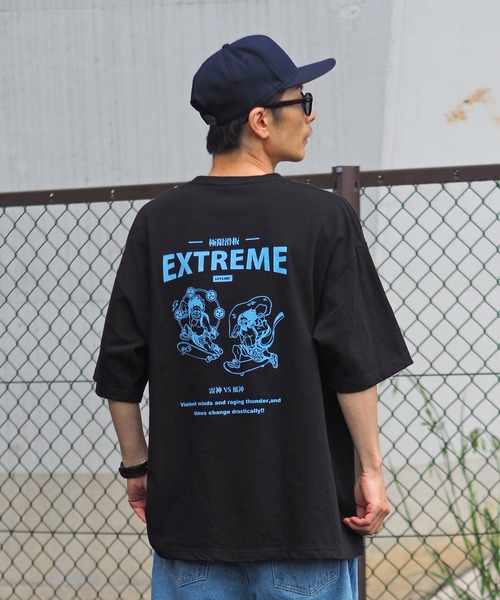 Leyline(レイライン)の「【Leyline】Fujin raijin tee(Tシャツ/カットソー・メンズ・ブラック/ホワイト・MEDIUM/LARGE/X-LARGE)」の2枚目の写真