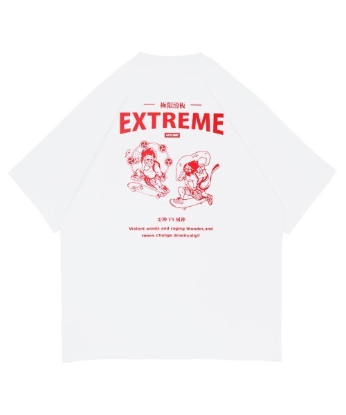 Leyline(レイライン)の「【Leyline】Fujin raijin tee(Tシャツ/カットソー・メンズ・ブラック/ホワイト・MEDIUM/LARGE/X-LARGE)」の8枚目の写真