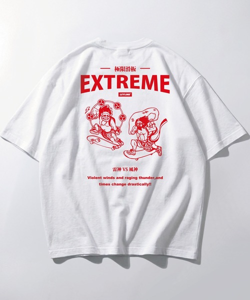 Leyline(レイライン)の「【Leyline】Fujin raijin tee(Tシャツ/カットソー・メンズ・ブラック/ホワイト・MEDIUM/LARGE/X-LARGE)」の7枚目の写真
