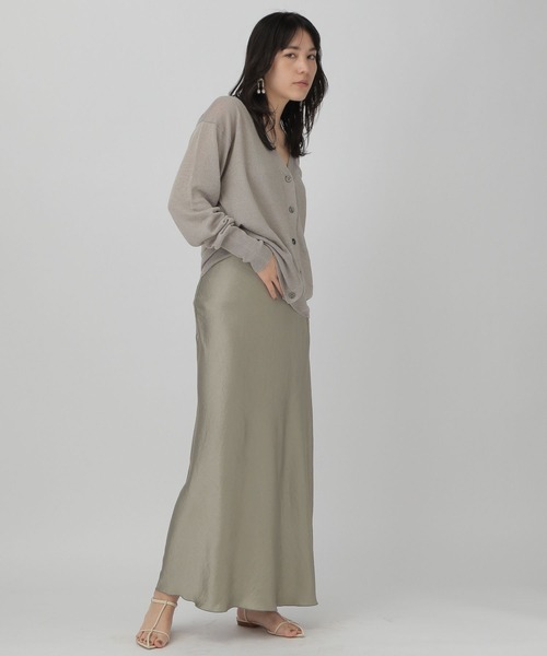 Chaos（カオス）の「Chaos(カオス)/アルフリネンニットカーディガン（カーディガン/ボレロ・レディース・ブラック/グレー系その他・FREE）」の20枚目の写真