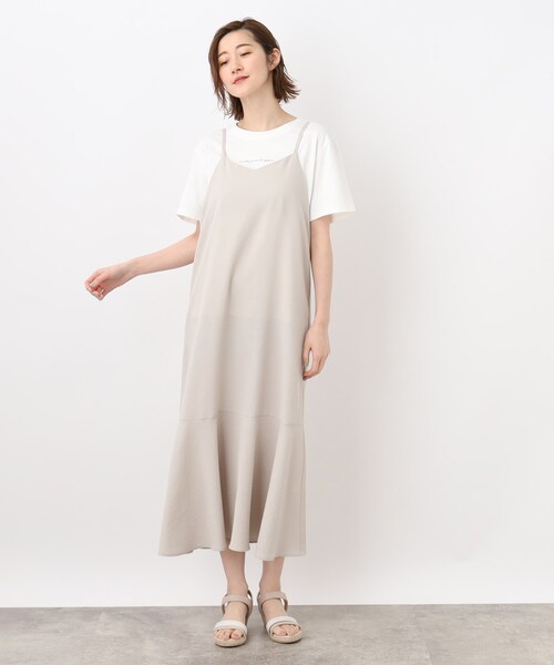 grove（グローブ）の「◆簡単に洒落見えスタイルが叶う！ボレロジャケット×キャミワンピースセット（アンサンブル・レディース・ブルー/ブラック/ライトベージュ・02/03/04/01/05）」の9枚目の写真