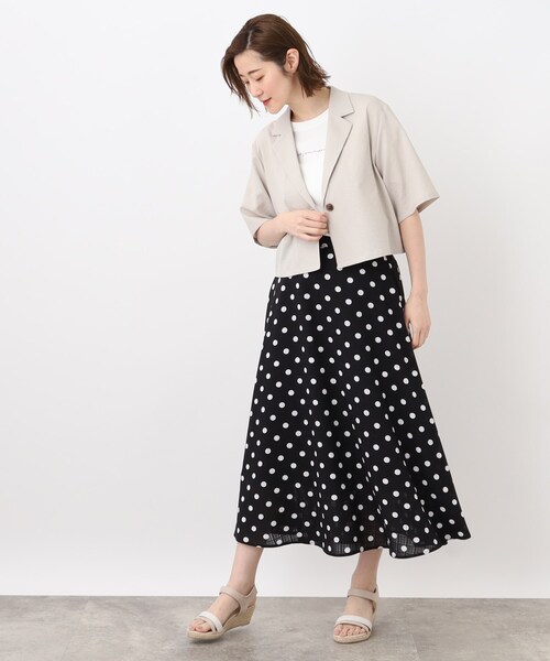 grove（グローブ）の「◆簡単に洒落見えスタイルが叶う！ボレロジャケット×キャミワンピースセット（アンサンブル・レディース・ブルー/ブラック/ライトベージュ・02/03/04/01/05）」の10枚目の写真