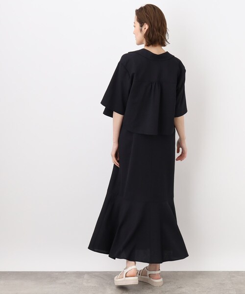 grove（グローブ）の「◆簡単に洒落見えスタイルが叶う！ボレロジャケット×キャミワンピースセット（アンサンブル・レディース・ブルー/ブラック/ライトベージュ・02/03/04/01/05）」の14枚目の写真