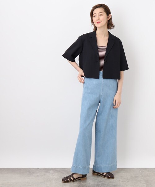 grove（グローブ）の「◆簡単に洒落見えスタイルが叶う！ボレロジャケット×キャミワンピースセット（アンサンブル・レディース・ブルー/ブラック/ライトベージュ・02/03/04/01/05）」の17枚目の写真