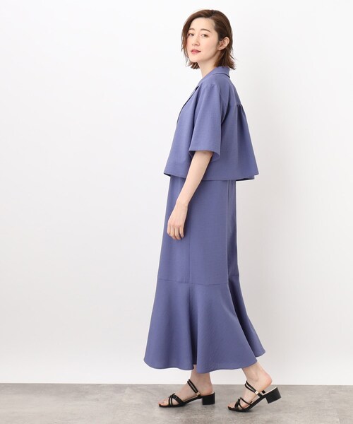 grove（グローブ）の「◆簡単に洒落見えスタイルが叶う！ボレロジャケット×キャミワンピースセット（アンサンブル・レディース・ブルー/ブラック/ライトベージュ・02/03/04/01/05）」の20枚目の写真