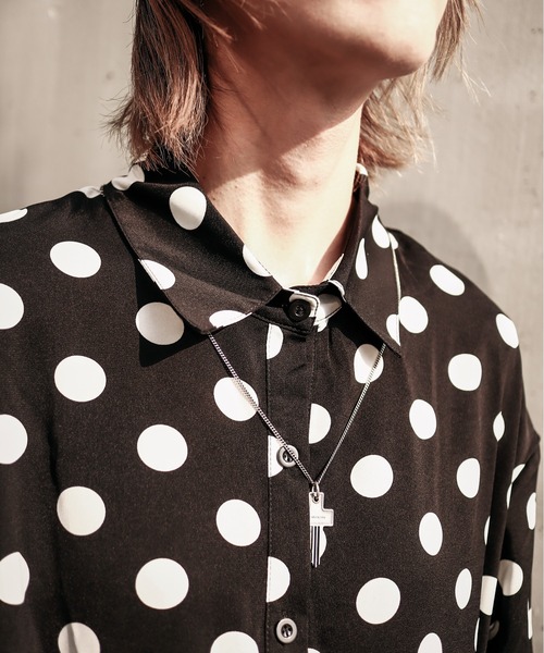 rovtski(ロフトスキー)の「DOT配色ティアードシャツワンピース(シャツワンピース・レディース・ブラック・FREE)」の17枚目の写真