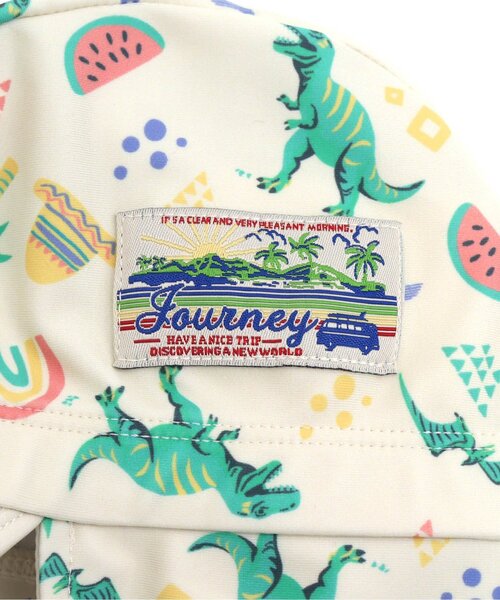 BREEZE（ブリーズ）の「【UVカット】日よけ付きスイムキャップ（スイムグッズ・キッズ・オフホワイト/ネイビー/ミント/ピンク/レインボー・50/56）」の13枚目の写真