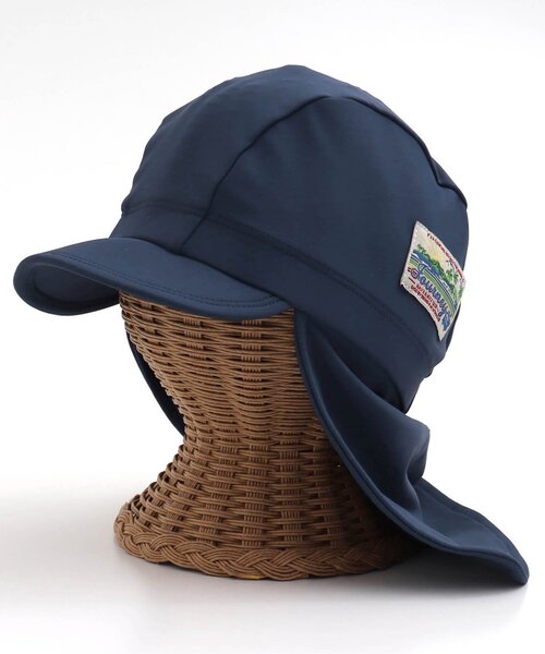 BREEZE（ブリーズ）の「【UVカット】日よけ付きスイムキャップ（スイムグッズ・キッズ・オフホワイト/ネイビー/ミント/ピンク/レインボー・50/56）」の7枚目の写真