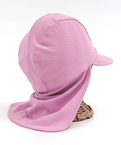 BREEZE（ブリーズ）の「【UVカット】日よけ付きスイムキャップ（スイムグッズ・キッズ・オフホワイト/ネイビー/ミント/ピンク/レインボー・50/56）」の9枚目の写真