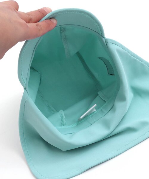 BREEZE（ブリーズ）の「【UVカット】日よけ付きスイムキャップ（スイムグッズ・キッズ・オフホワイト/ネイビー/ミント/ピンク/レインボー・50/56）」の15枚目の写真