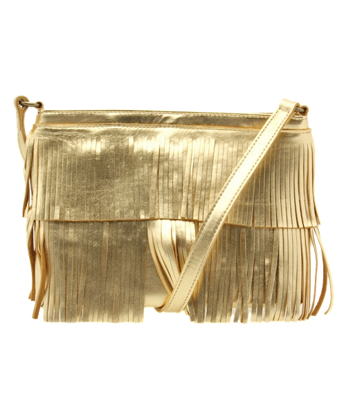 SHIPS for women（シップスフォーウィメン）の「★★コンビフリンジポシェット（ショルダーバッグ・レディース・ブラック/ベージュ/ゴールド・ONE SIZE）」の3枚目の写真