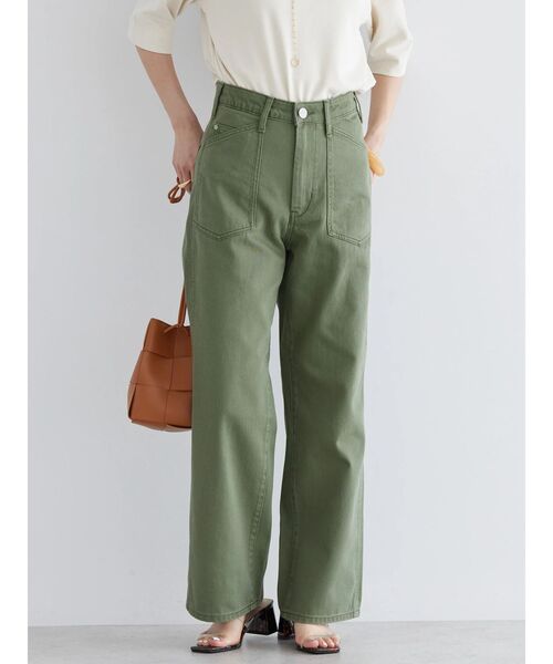 AMERICAN HOLIC（アメリカンホリック）の「ベイカーパンツ（その他パンツ・レディース・オフホワイト/カーキ・S/M/L）」の4枚目の写真