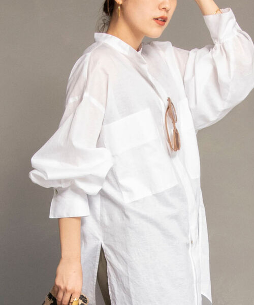 シアーオーバーシャツ