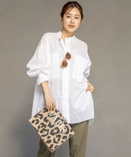 シアーオーバーシャツ