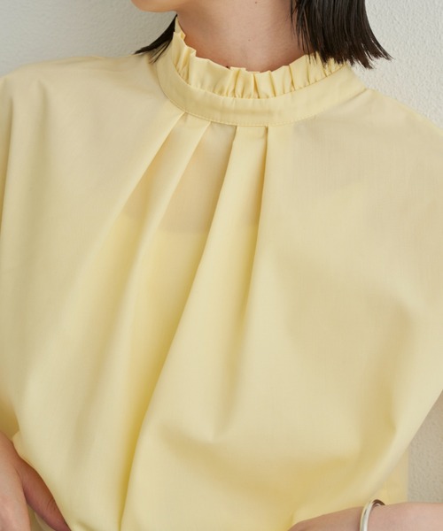 Aunt Marie's(アントマリーズ)の「2WAYフリルノースリーブブラウス(シャツ/ブラウス・レディース・ブラック/ブルー/ホワイト/イエロー・FREE)」の15枚目の写真