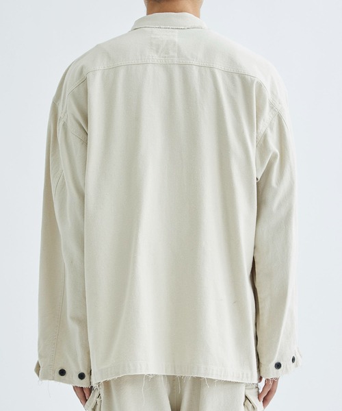 FACCIES(ファチーズ)の「【FACCIES/ファッチーズ】Silk Nep Fatigue JK(ミリタリージャケット・メンズ・カーキ/キナリ・1/2)」の22枚目の写真