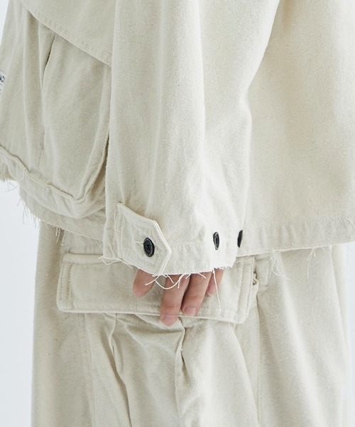 FACCIES(ファチーズ)の「【FACCIES/ファッチーズ】Silk Nep Fatigue JK(ミリタリージャケット・メンズ・カーキ/キナリ・1/2)」の7枚目の写真