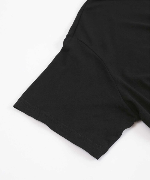 miette（ミエット）の「フロントタックデザインTシャツ（Tシャツ/カットソー・レディース・ブラック/オフホワイト・FREE）」の4枚目の写真