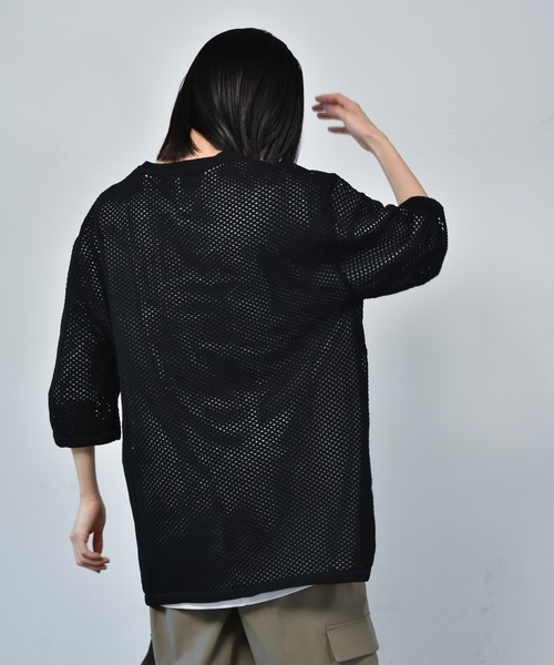 【セール】メッシュニット x 天竺Tシャツアンサンブル/レディース メンズ（Tシャツ/カットソー）｜Starting Over（スターティングオーバー）