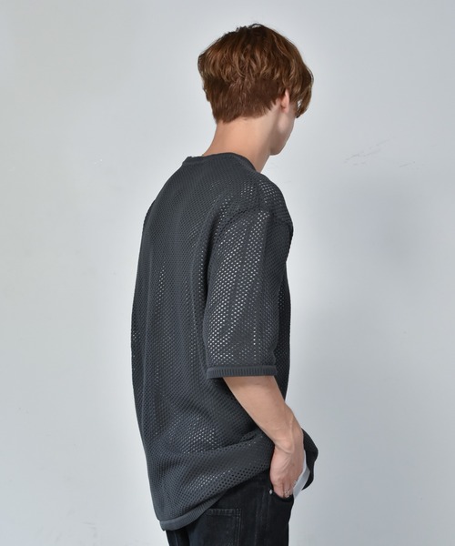 【セール】メッシュニット x 天竺Tシャツアンサンブル/レディース メンズ（Tシャツ/カットソー）｜Starting Over（スターティングオーバー）