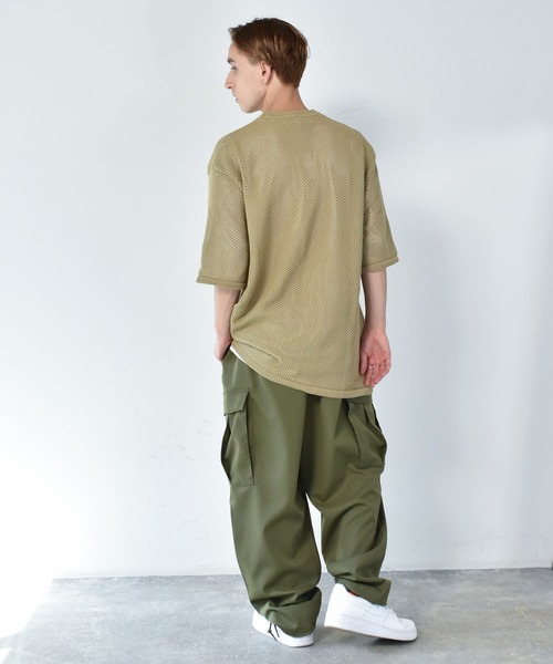 【セール】メッシュニット x 天竺Tシャツアンサンブル/レディース メンズ（Tシャツ/カットソー）｜Starting Over（スターティングオーバー）