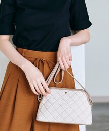 grove | ラウンドキルトショルダー(ショルダーバッグ)