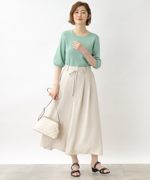 grove（グローブ）の「◆ラウンドキルトショルダー（ショルダーバッグ・レディース・ライトグレー/ブラック/グリーン・00）」の8枚目の写真