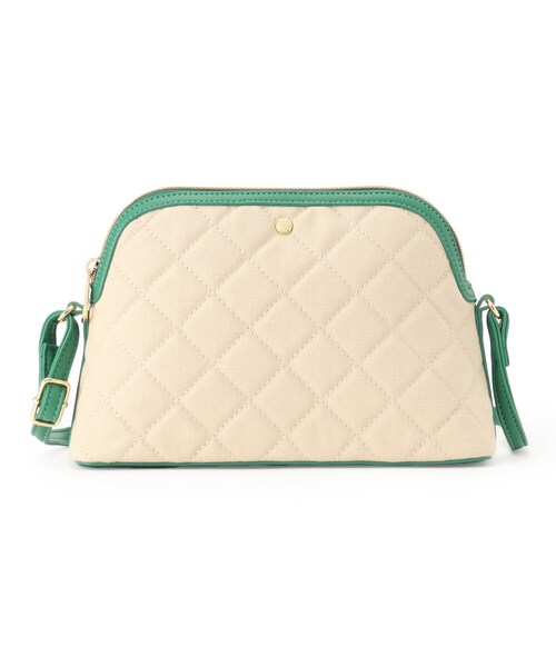 grove（グローブ）の「◆ラウンドキルトショルダー（ショルダーバッグ・レディース・ライトグレー/ブラック/グリーン・00）」の12枚目の写真