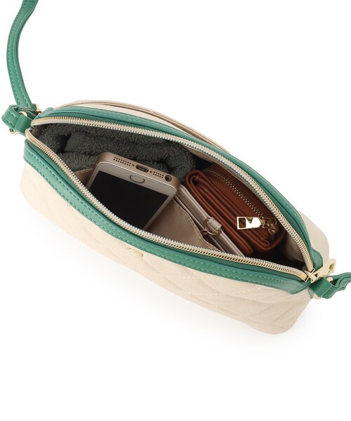 grove（グローブ）の「◆ラウンドキルトショルダー（ショルダーバッグ・レディース・ライトグレー/ブラック/グリーン・00）」の21枚目の写真