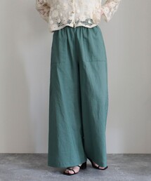 fredy emue | デニム/リネン混イージーワイドパンツ(その他パンツ)