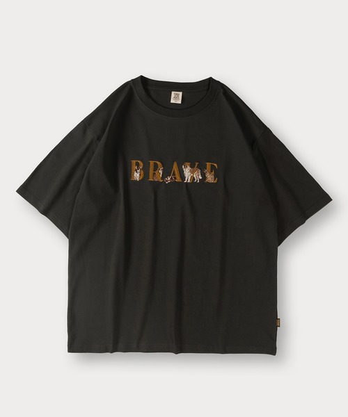 POWER TO THE PEOPLE(パワートゥーザピープル)の「アルコール&アニマルロゴ フロント刺繍Tシャツ(Tシャツ/カットソー・メンズ・ライトブルー/ブラック/オフホワイト/チャコールグレー/ホワイト/ライトパープル・M/L/XL)」の11枚目の写真