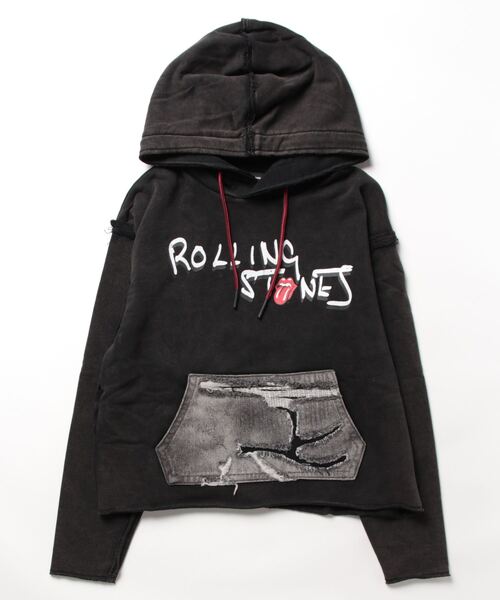 デシグアル Desigual The Rolling Stones フーディ （グレー/ブラック） デシグアル Desigual The Rolling Stones フーディ （グレー