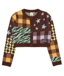 MULTI PATTERN KNIT CARDIGAN