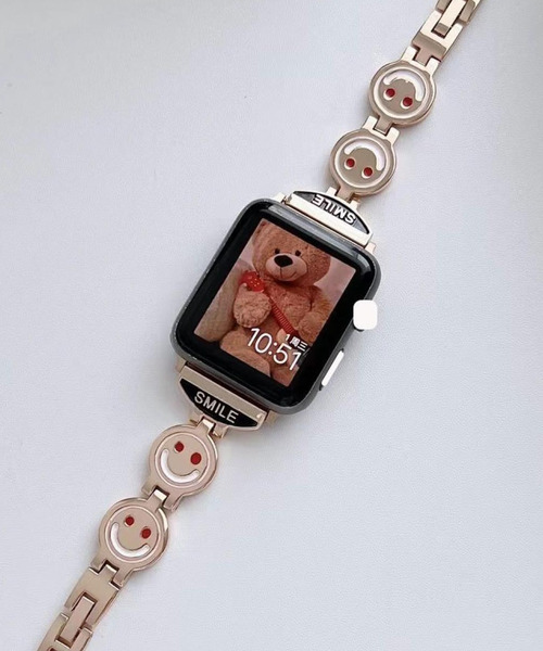 Burner（バーナー）の「【OKUOKU　0909】Apple Watch Band / アップルウォッチ バンド oku-awatch-717562598129-29（デジタル腕時計・レディース・ゴールド/ピンクゴールド/ブラック/シルバー・A/B）」の4枚目の写真