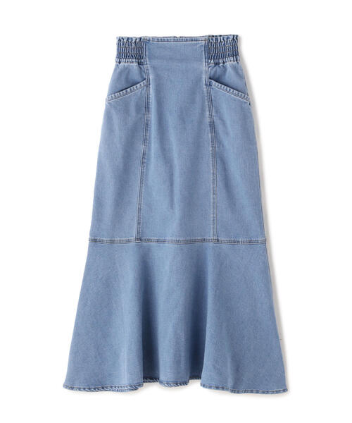 FREE'S MART（フリーズマート）の「【Sシリーズ対応】パネル切替マーメイドデニムスカート（デニムスカート・レディース・ダークネイビー/ホワイト系その他/ブルー系その他2・MEDIUM/SMALL/X-SMALL）」の22枚目の写真