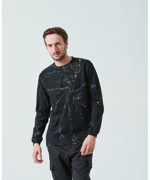 ACANTHUS(アカンサス)の「ACANTHUS:Spiral Splash L/S Tee(Tシャツ/カットソー・メンズ・ホワイト/ネイビー/ブラック・L/M)」の3枚目の写真