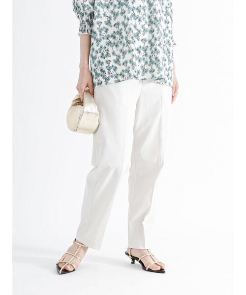 Te chichi（テチチ）の「楊柳テーパードパンツ（その他パンツ・レディース・ブラウン/オフホワイト/ブラック・M/S）」の2枚目の写真