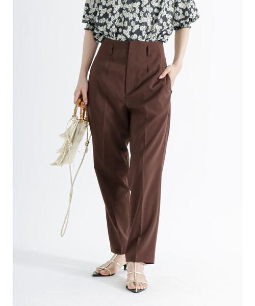 Te chichi（テチチ）の「楊柳テーパードパンツ（その他パンツ・レディース・ブラウン/オフホワイト/ブラック・M/S）」の4枚目の写真