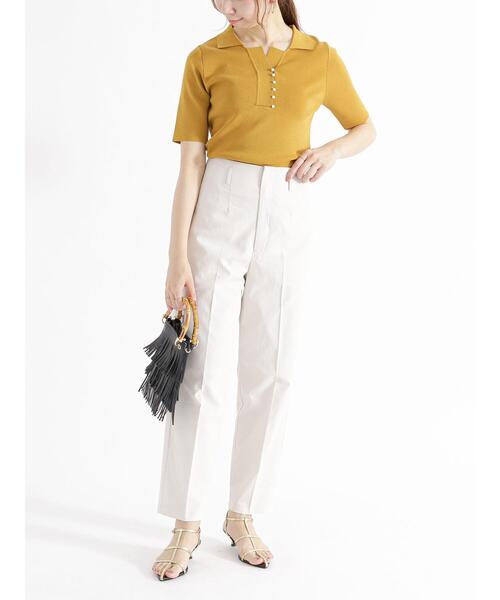 Te chichi（テチチ）の「楊柳テーパードパンツ（その他パンツ・レディース・ブラウン/オフホワイト/ブラック・M/S）」の10枚目の写真