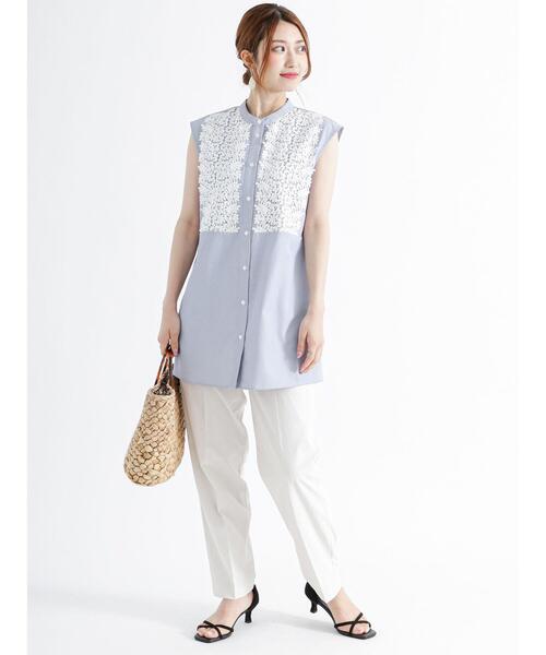 Te chichi（テチチ）の「楊柳テーパードパンツ（その他パンツ・レディース・ブラウン/オフホワイト/ブラック・M/S）」の11枚目の写真