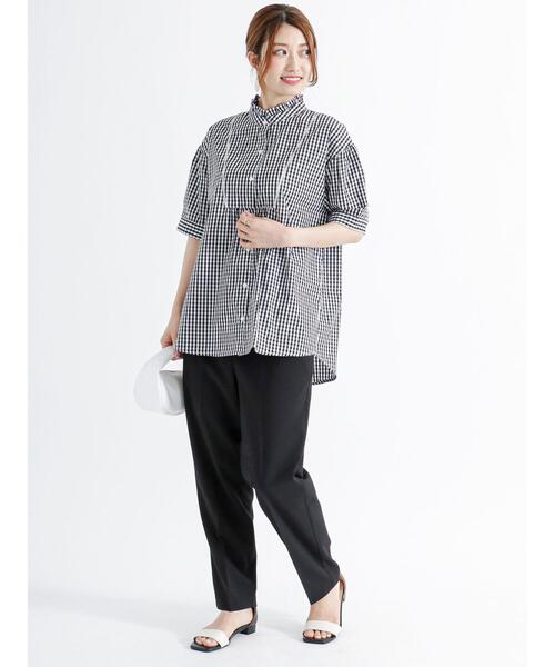 Te chichi（テチチ）の「楊柳テーパードパンツ（その他パンツ・レディース・ブラウン/オフホワイト/ブラック・M/S）」の14枚目の写真