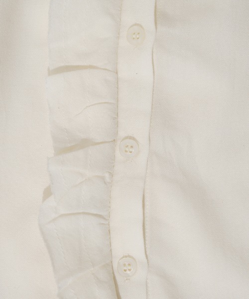 flower（フラワー）の「リトルフリルブラウス2（シャツ/ブラウス・レディース・ホワイト/ベージュ・FREE）」の7枚目の写真