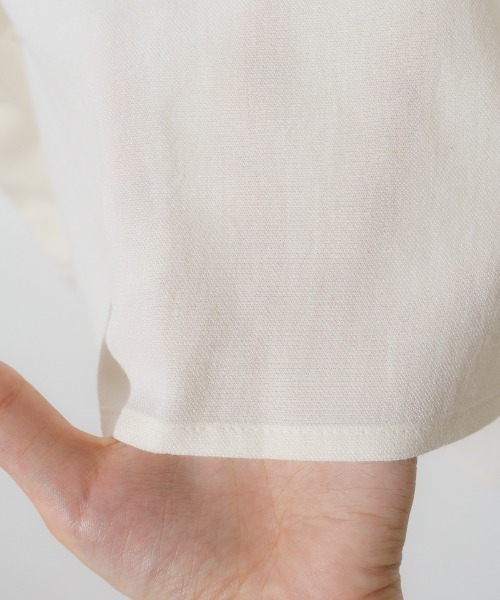 flower（フラワー）の「リトルフリルブラウス2（シャツ/ブラウス・レディース・ホワイト/ベージュ・FREE）」の9枚目の写真