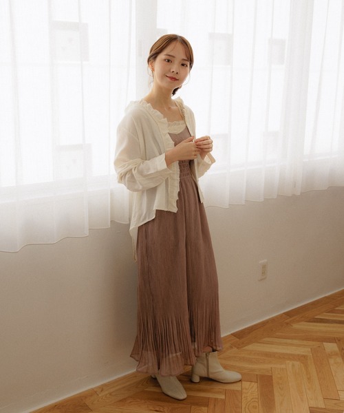 flower（フラワー）の「リトルフリルブラウス2（シャツ/ブラウス・レディース・ホワイト/ベージュ・FREE）」の21枚目の写真