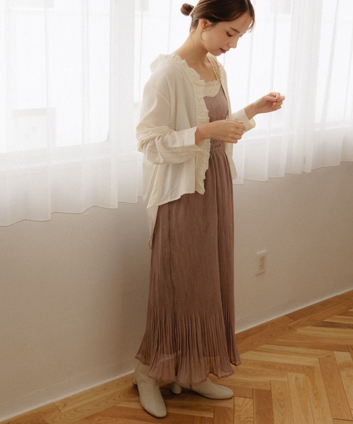 flower（フラワー）の「リトルフリルブラウス2（シャツ/ブラウス・レディース・ホワイト/ベージュ・FREE）」の22枚目の写真