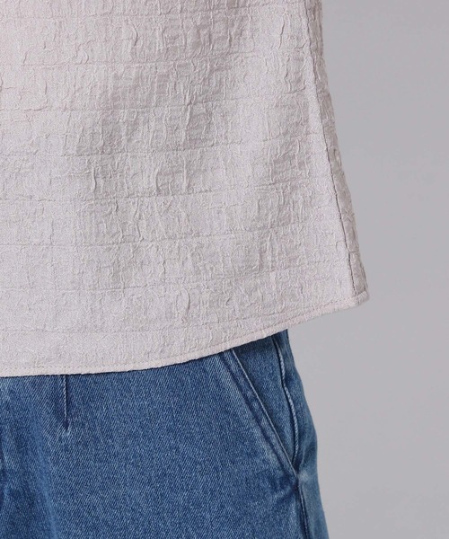 mysty woman（ミスティウーマン）の「ハイネックシャーリングブラウス　978458（シャツ/ブラウス・レディース・グレー/オフホワイト/ブラック・FREE）」の15枚目の写真